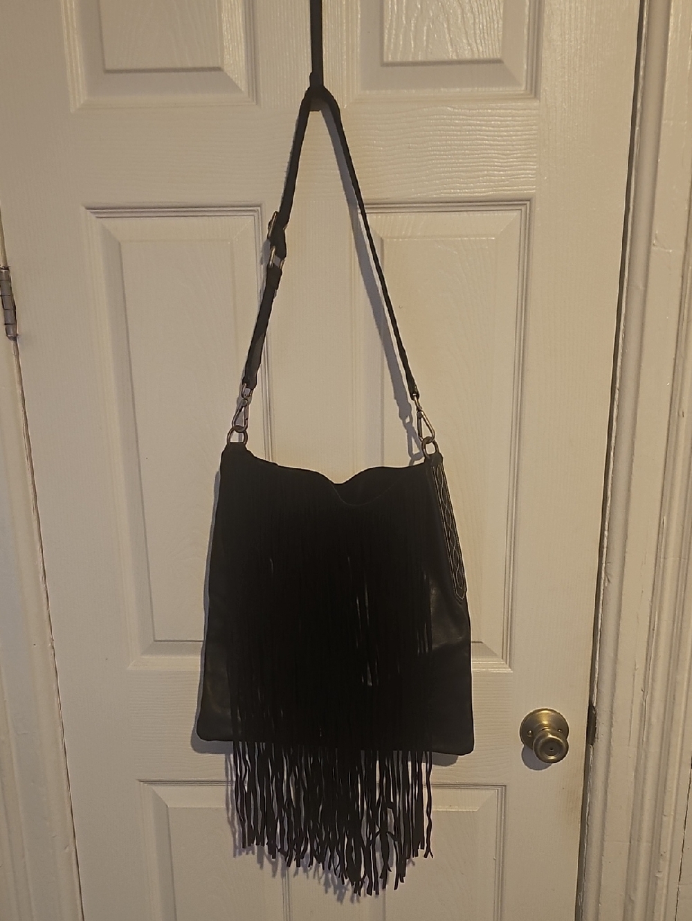 Golden Goose Black Fringe Shoulder Bag